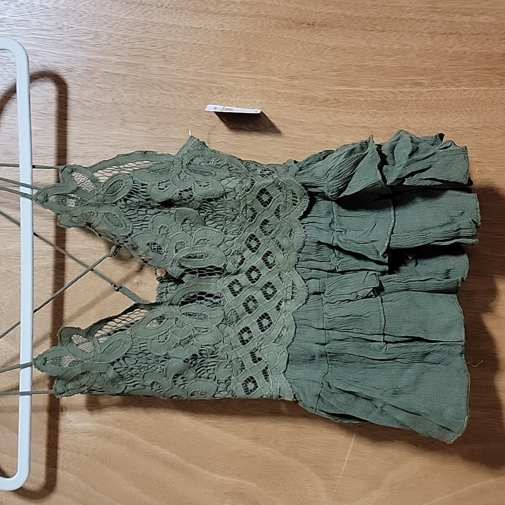 NWT Free People Adella Cami Tank Top green - Picture 5 of 6